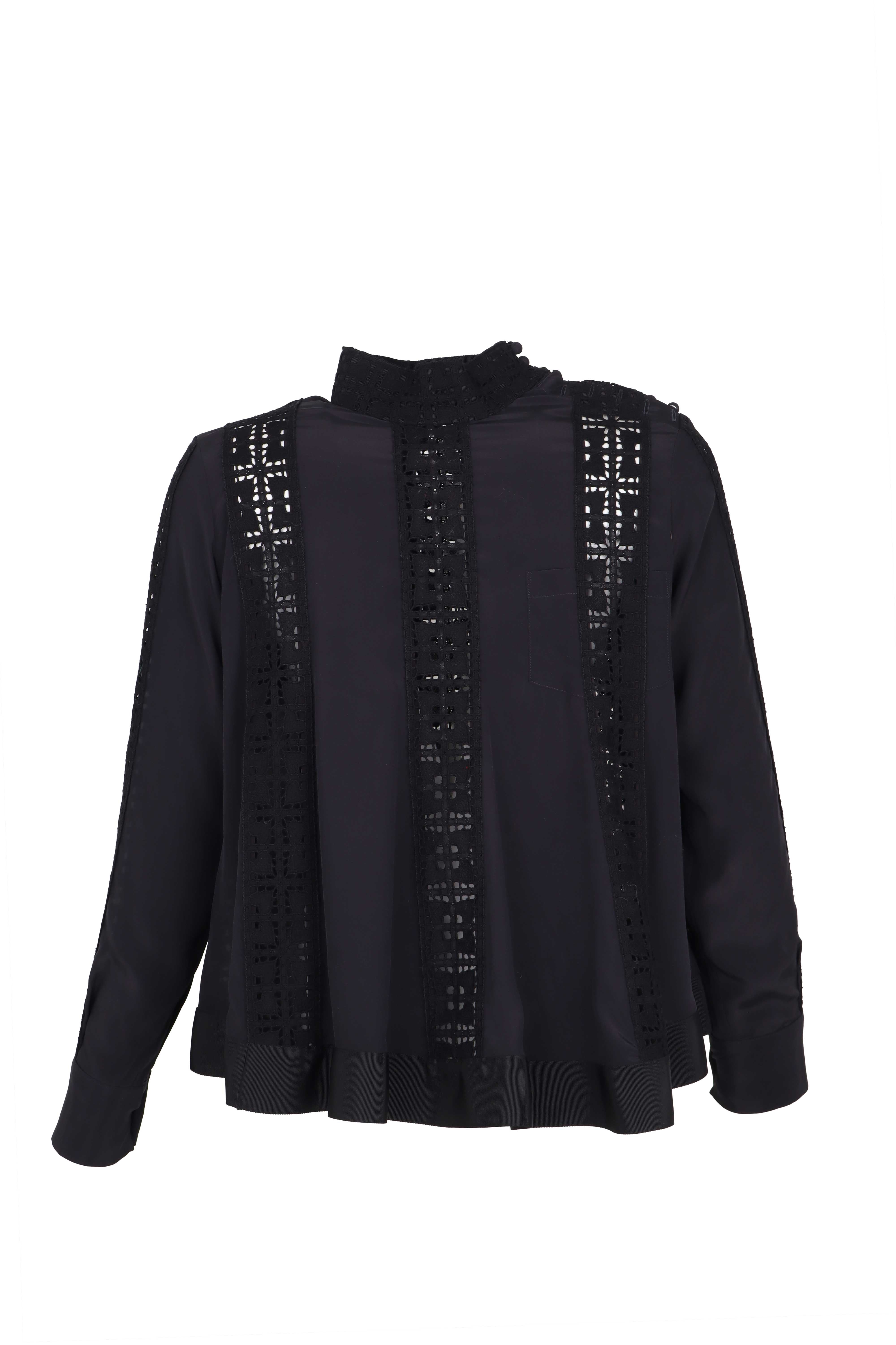 Sacai Luck Siyah Bluz-36