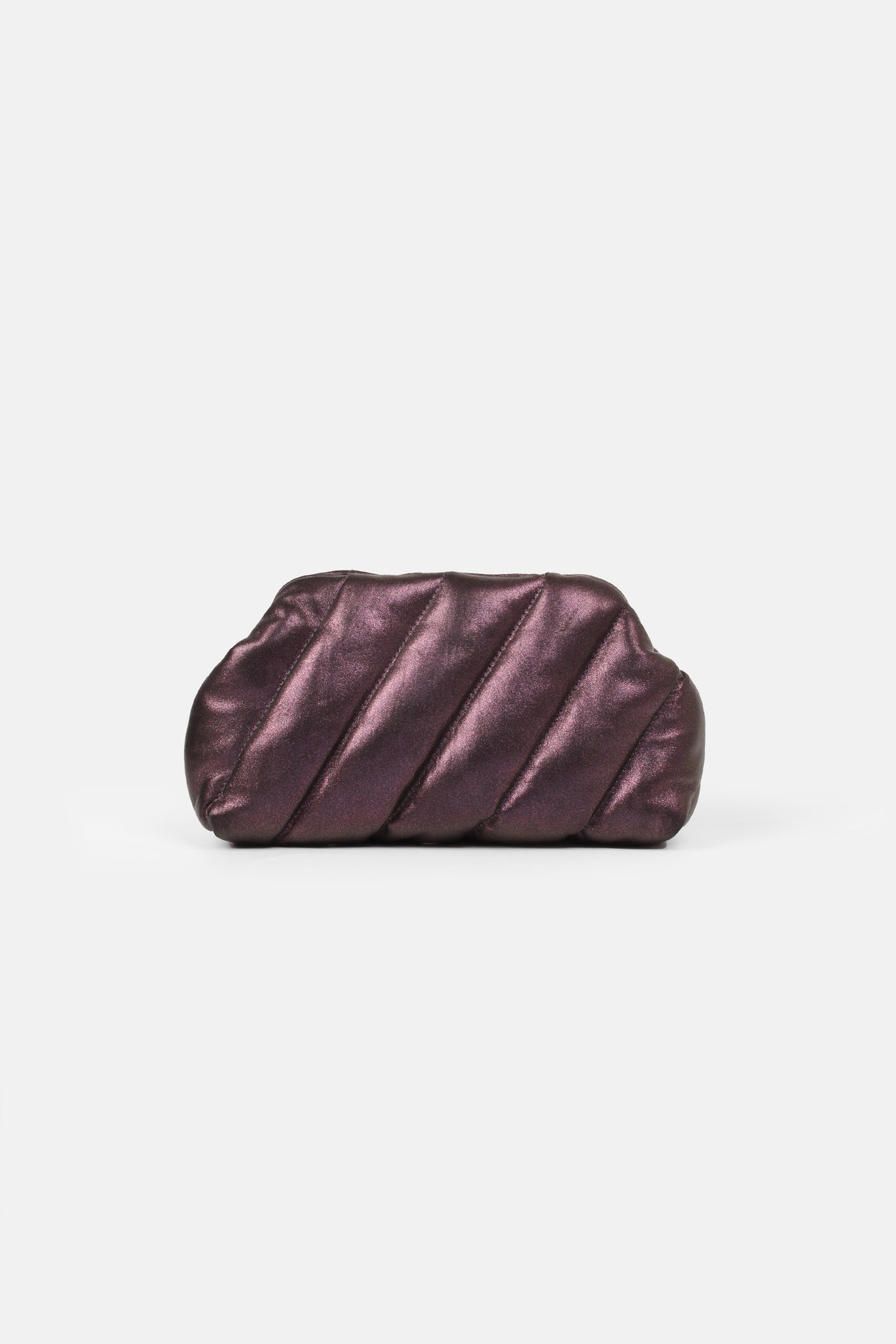 Sandro Kapitone Deri Clutch Mor - Standart