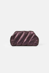 Sandro Kapitone Deri Clutch Mor - Standart