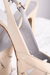 Sergio Rossi Platform Sandalet Bej - 38