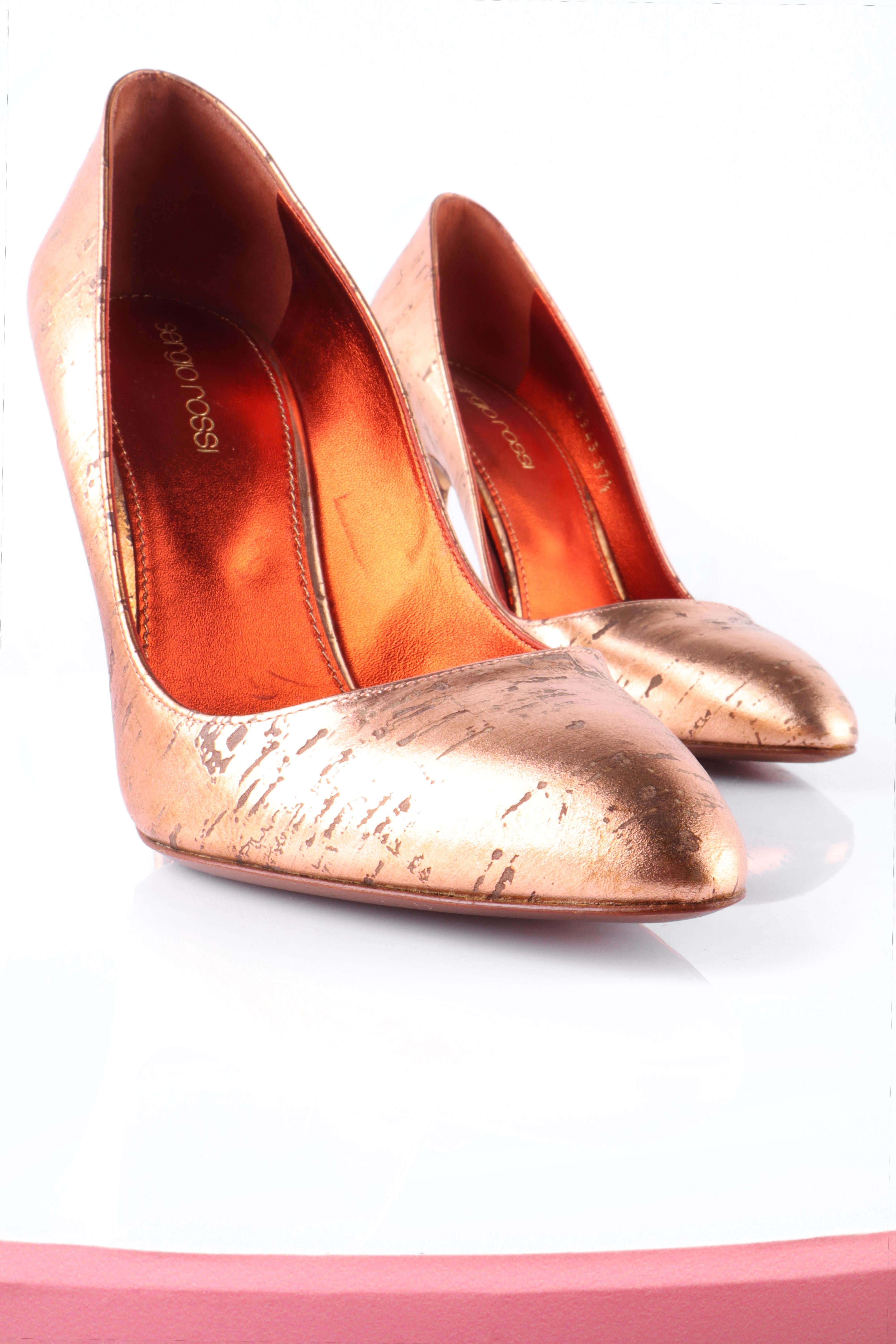 Sergio Rossi Bronz Stiletto Bronz - 37