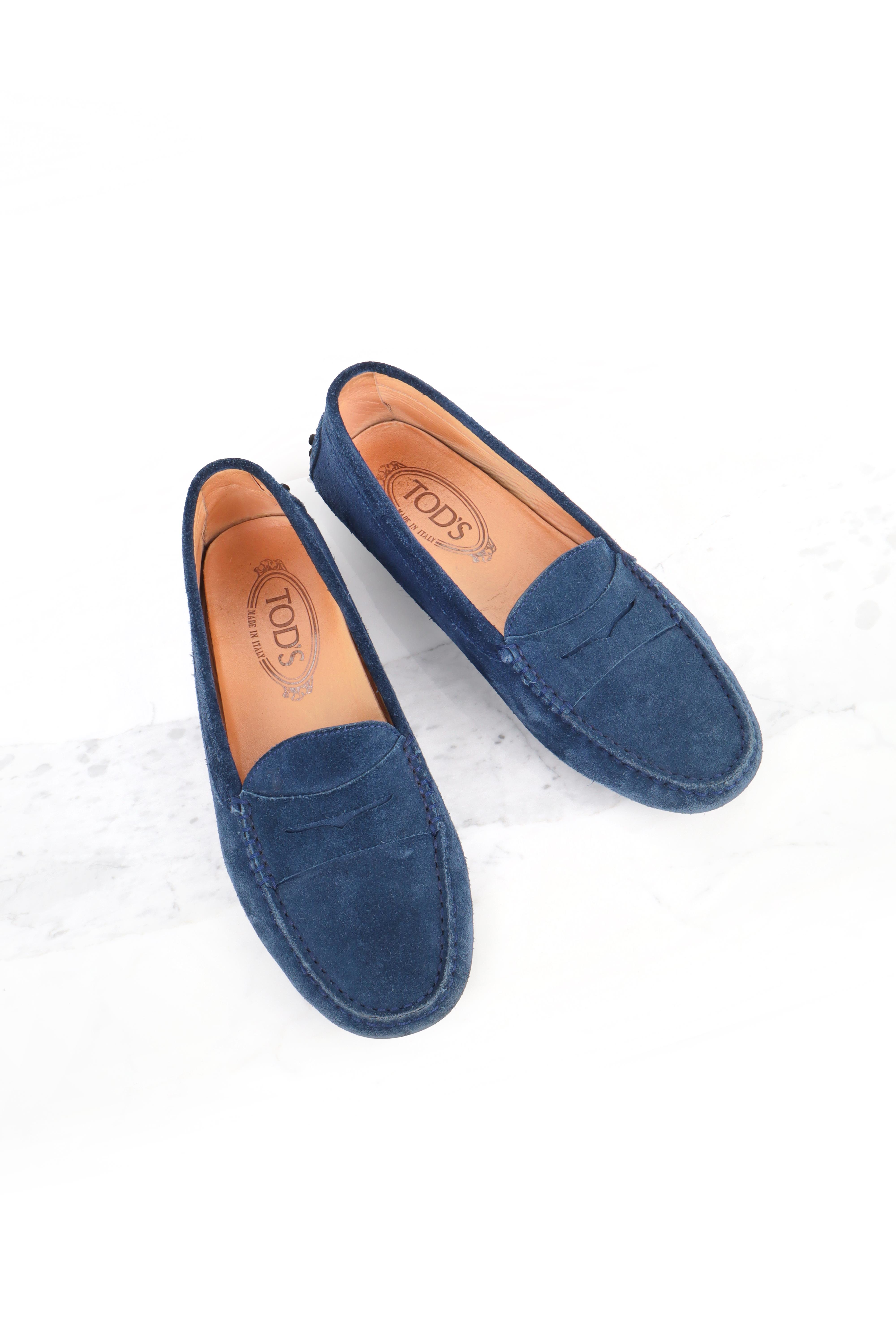 Tod' Gommino Süet Loafer Lacivert - 37