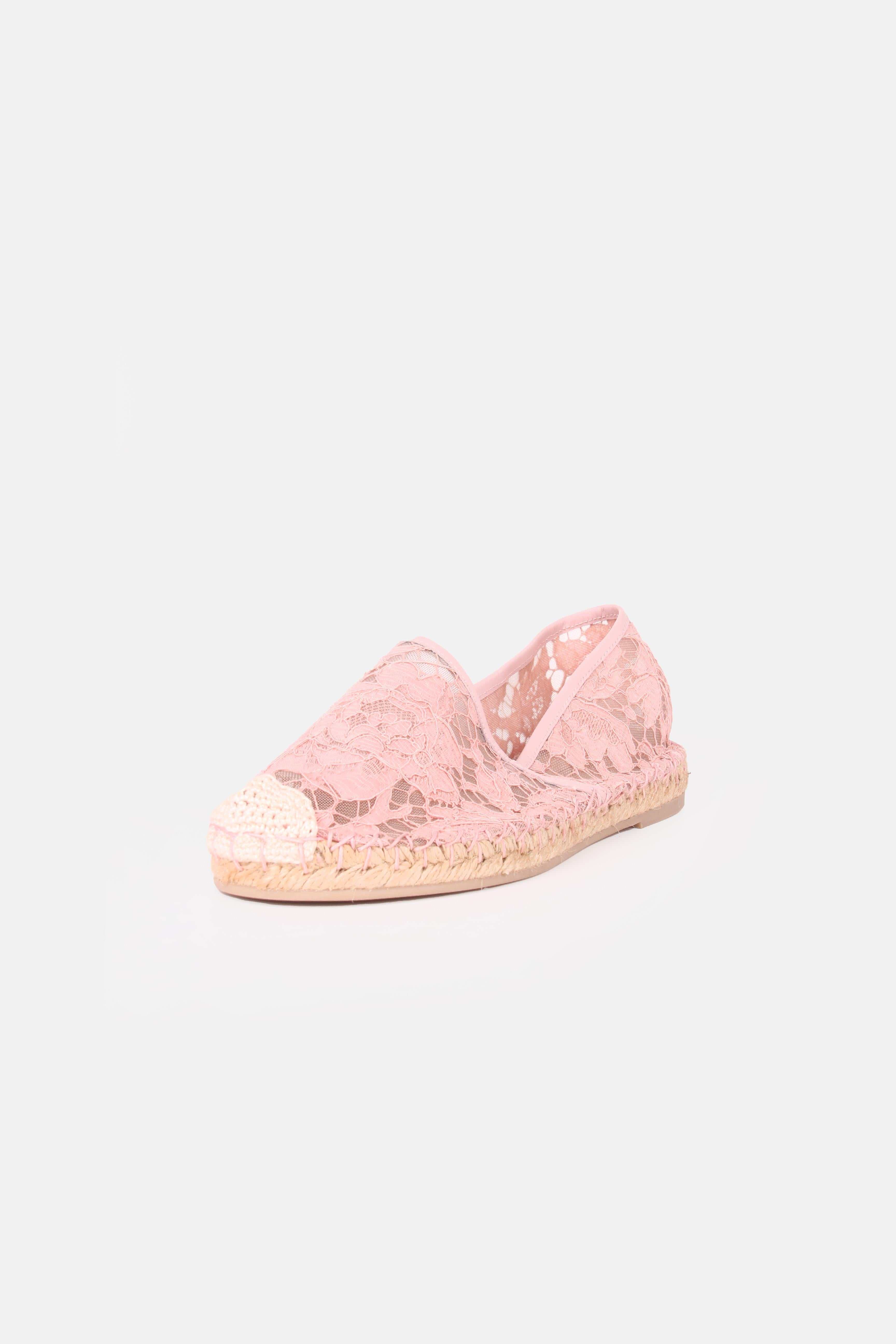 Valentino Dantel Espadril Pembe - 36